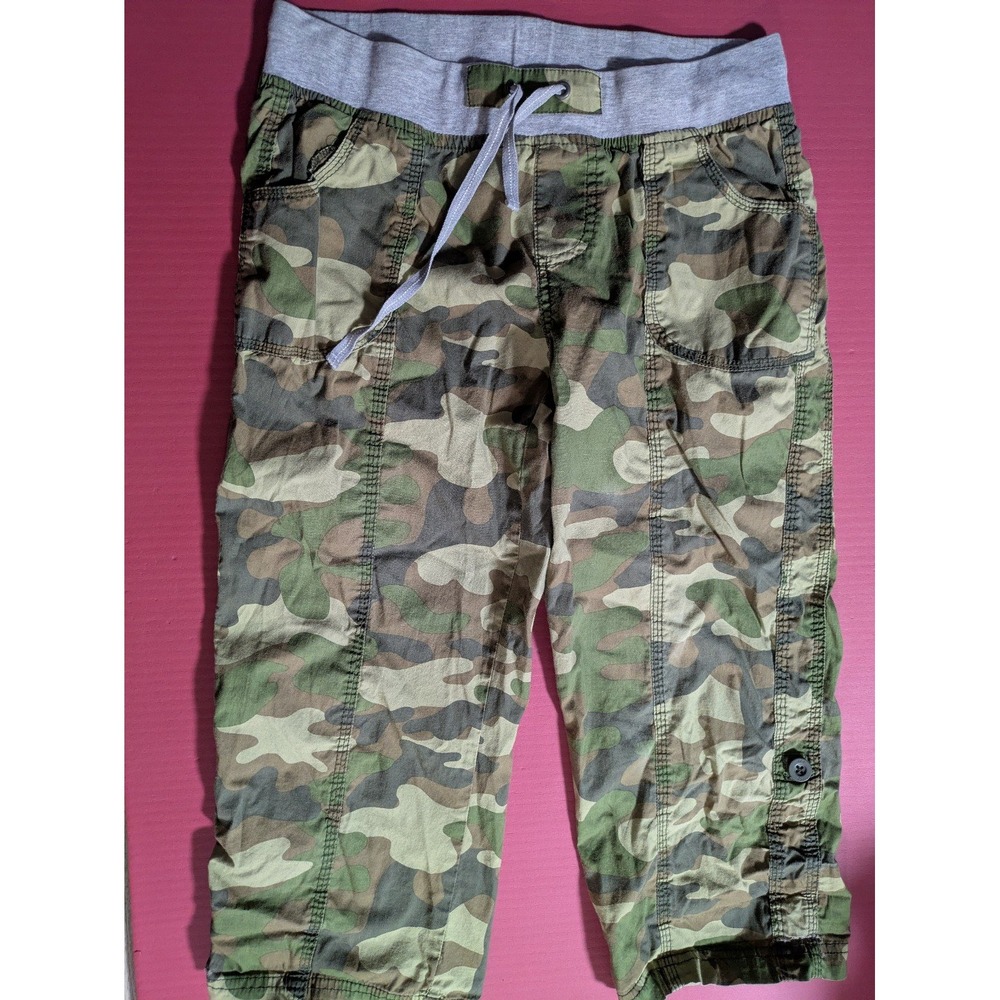 Women's Camo Capri Pants Drawstring Waist size small